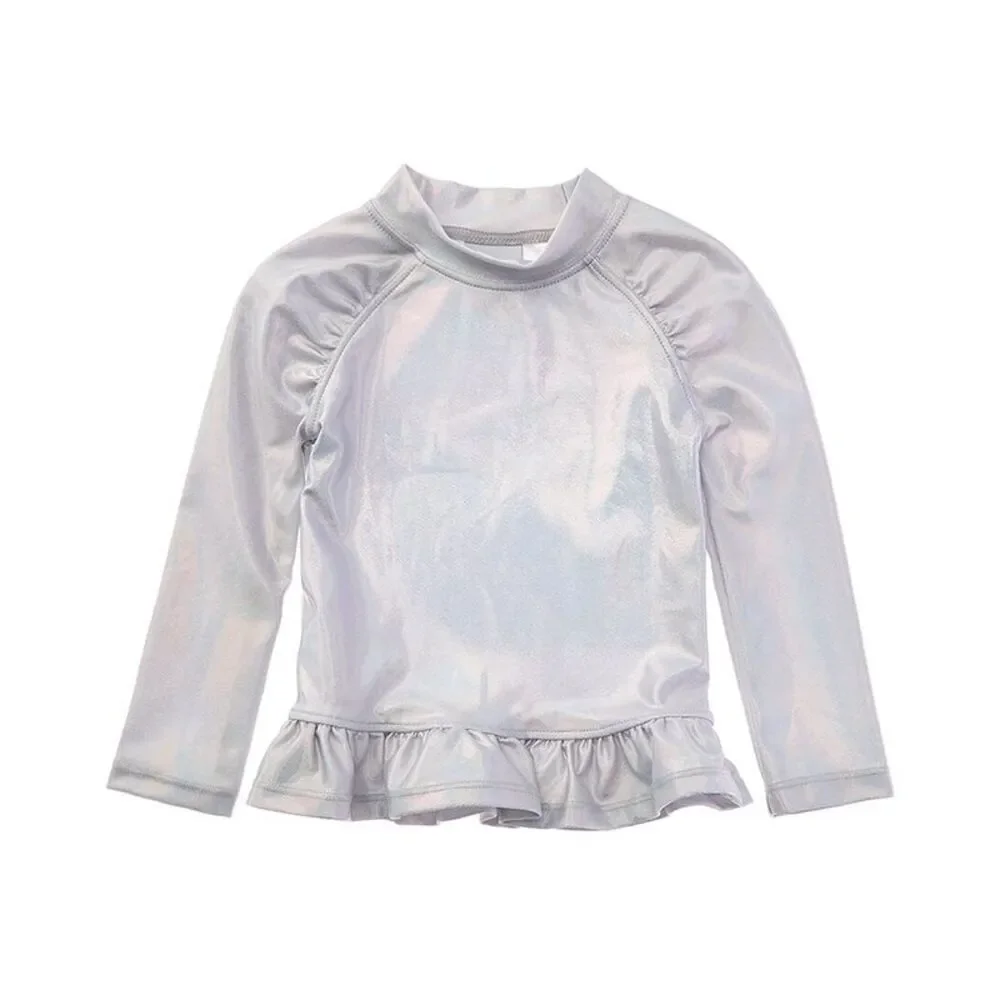 Flap Happy Girls  Solid Top, Silver